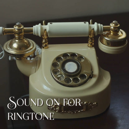Yellow 70's Vintage Rotary Phone & Sweetduet Giftbox